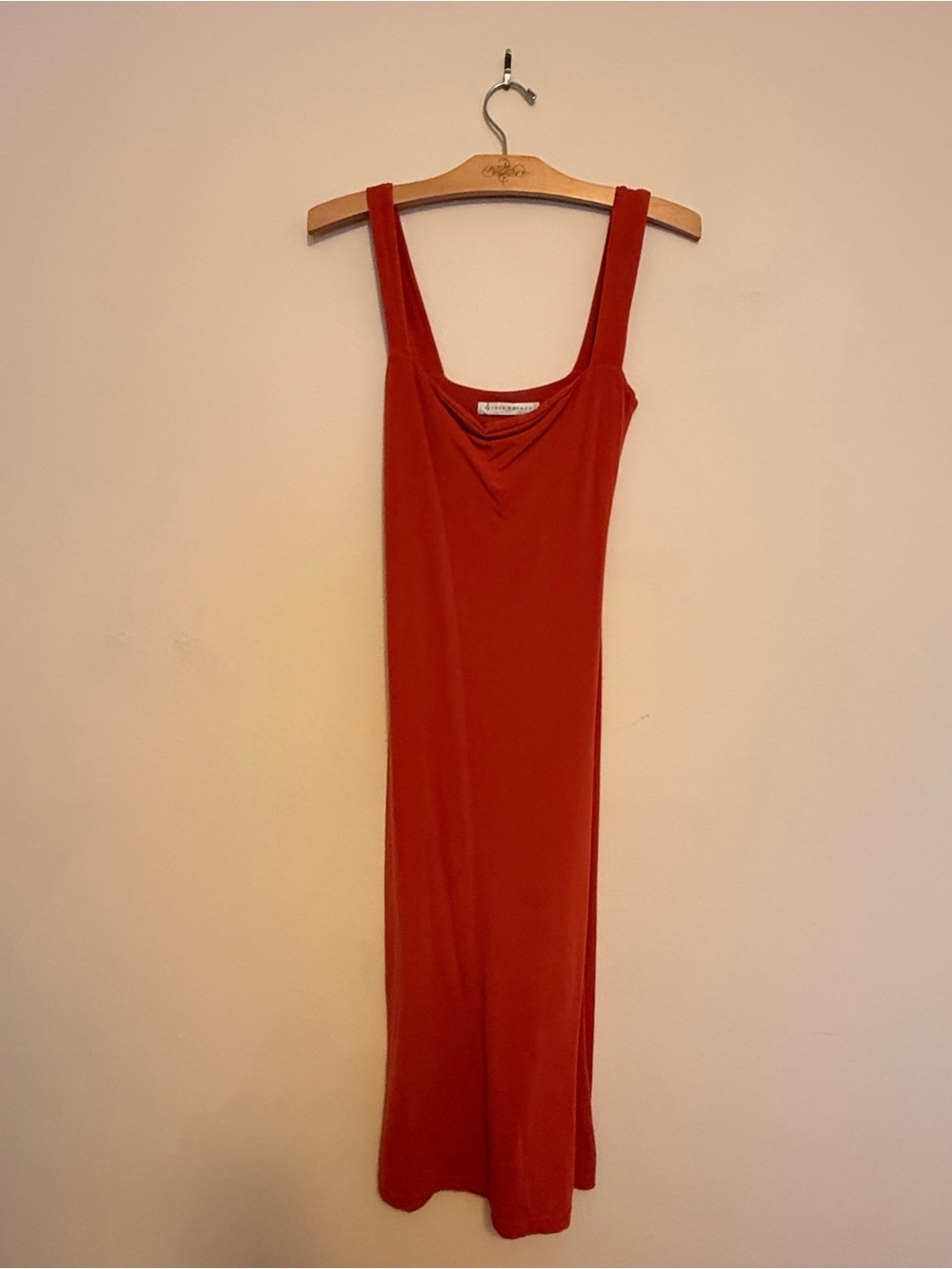 Susana Monaco Orange Cowl Neck Slip Dress